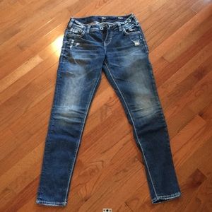 Silver girlfriend fit jeans